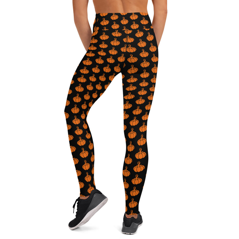 Yoga Leggings Orange Pumpkin