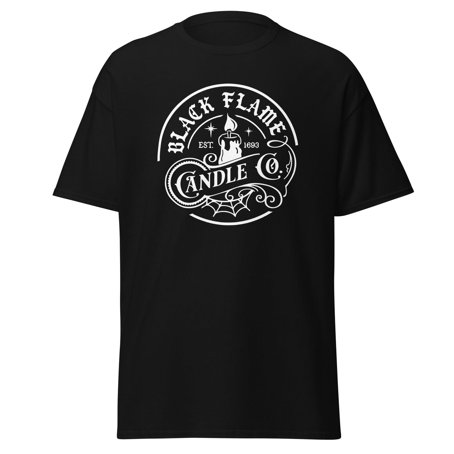 Unisex Short Sleeve Tee Black Flame Candle Co