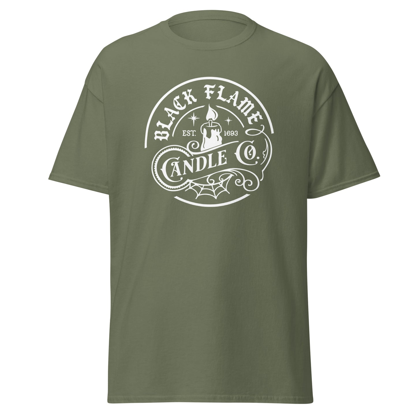 Unisex Short Sleeve Tee Black Flame Candle Co