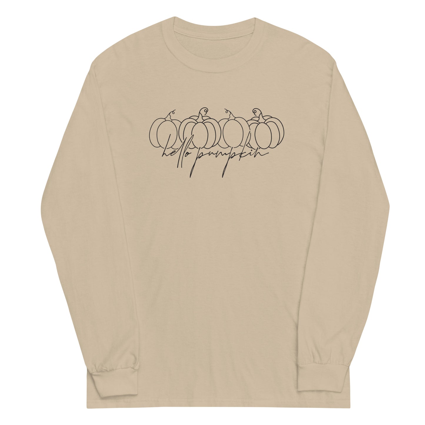 Unisex Long Sleeve Tee Hello Pumpkin