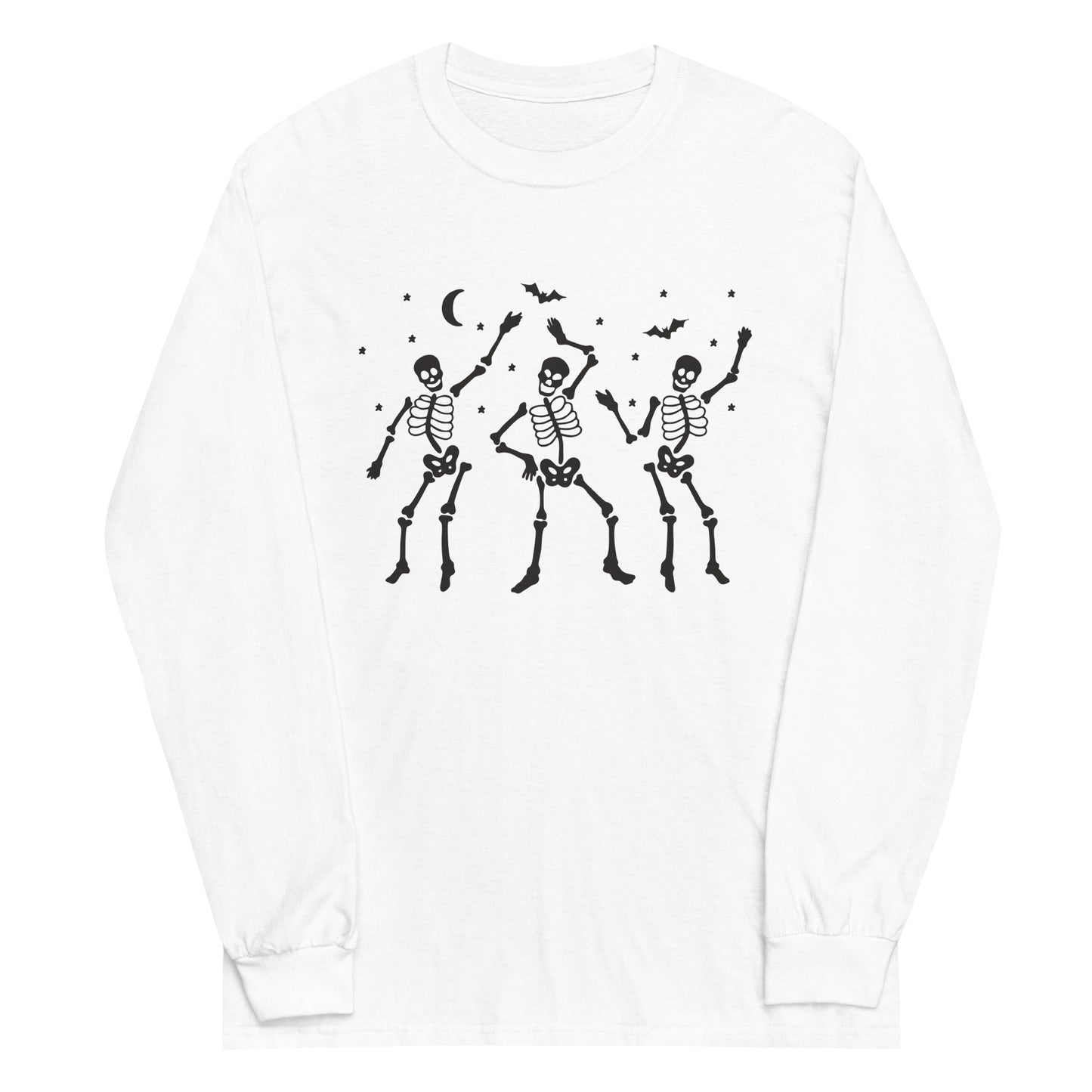Unisex Long Sleeve Tee Dancing Skeletons