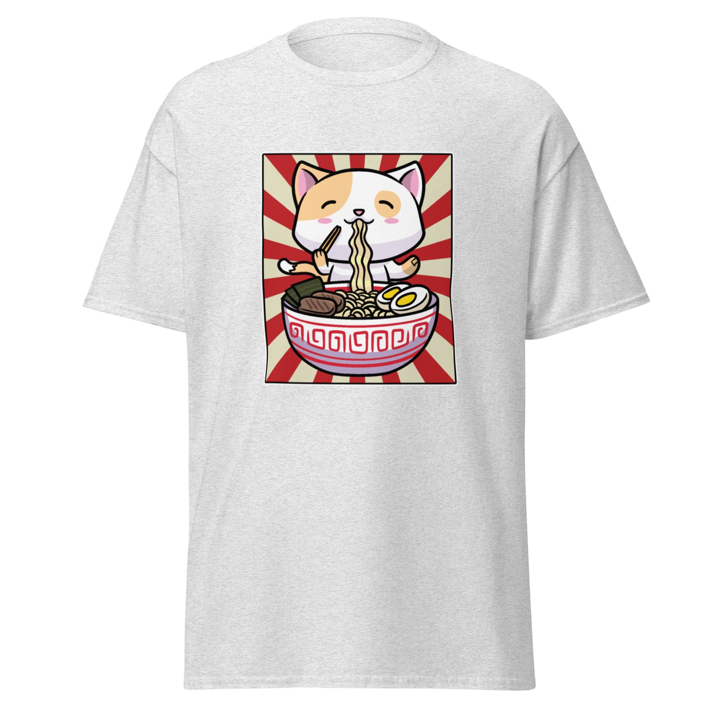 Unisex Short Sleeve Tee Ramen Cat