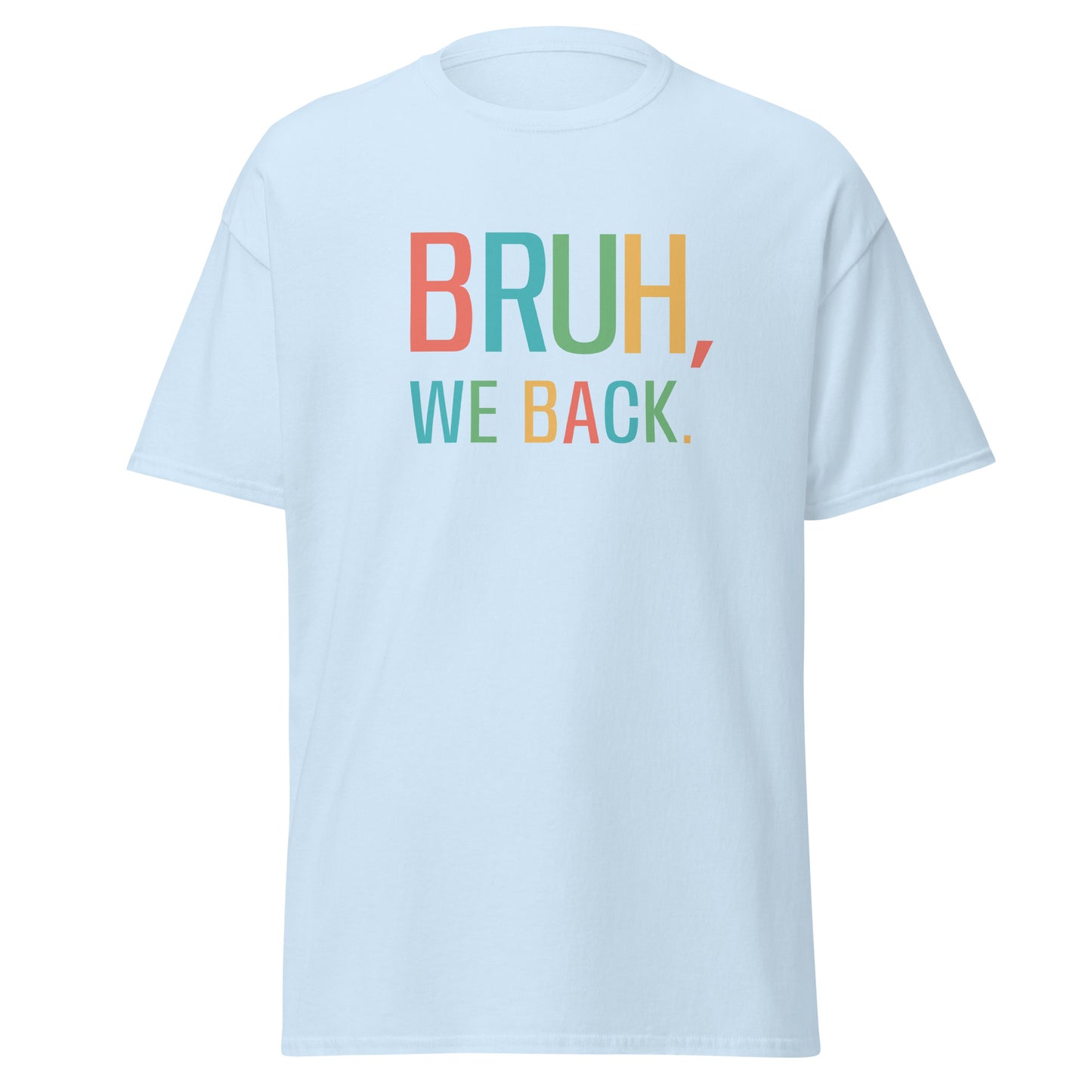 Unisex Short Sleeve Tee Bruh We Back