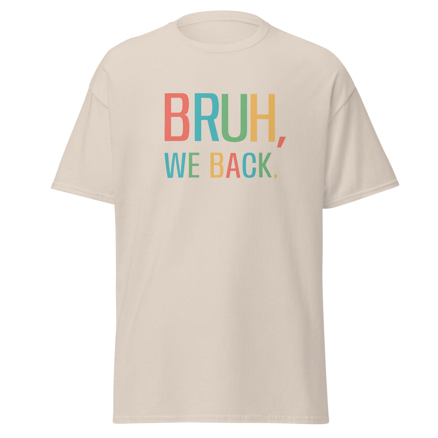 Unisex Short Sleeve Tee Bruh We Back
