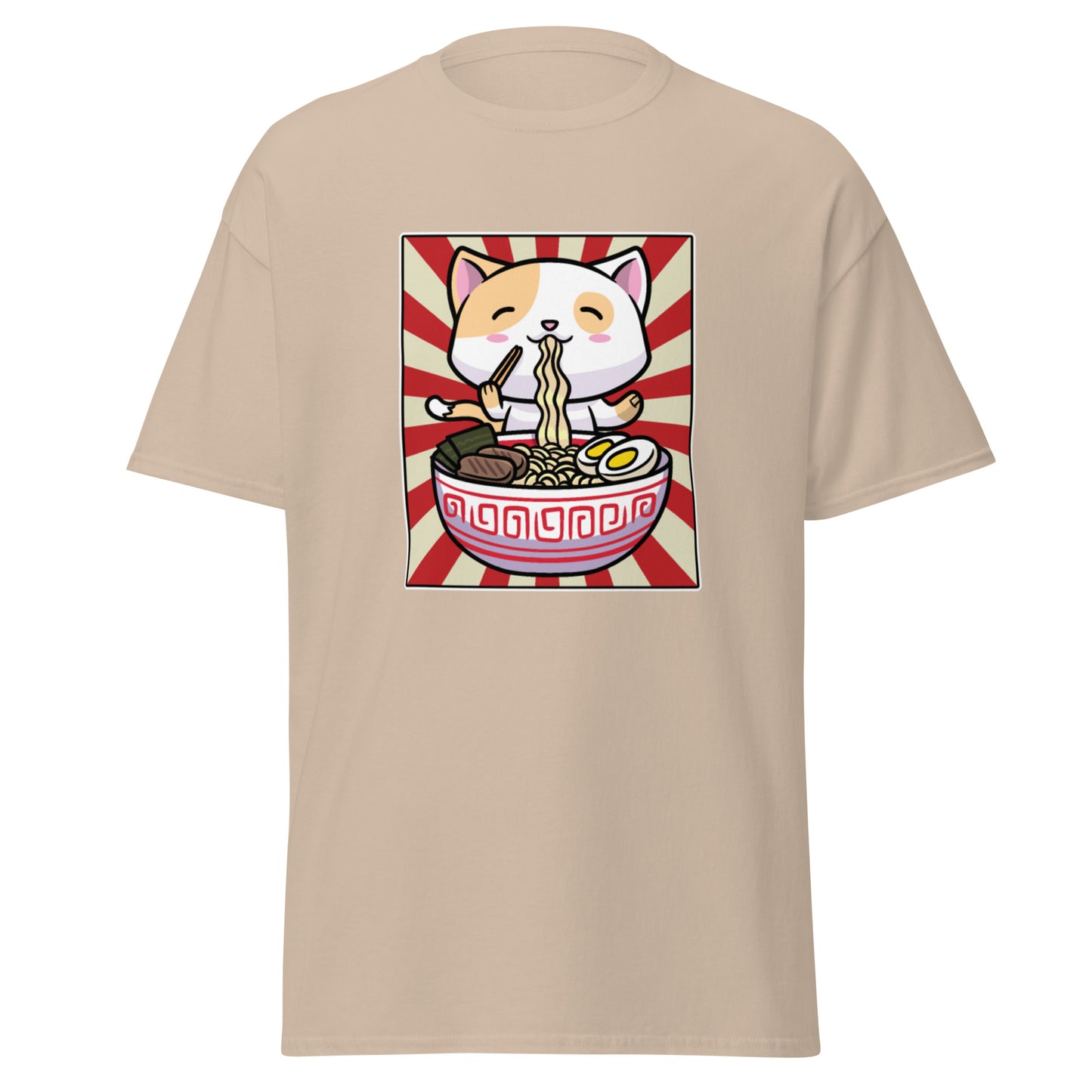 Unisex Short Sleeve Tee Ramen Cat