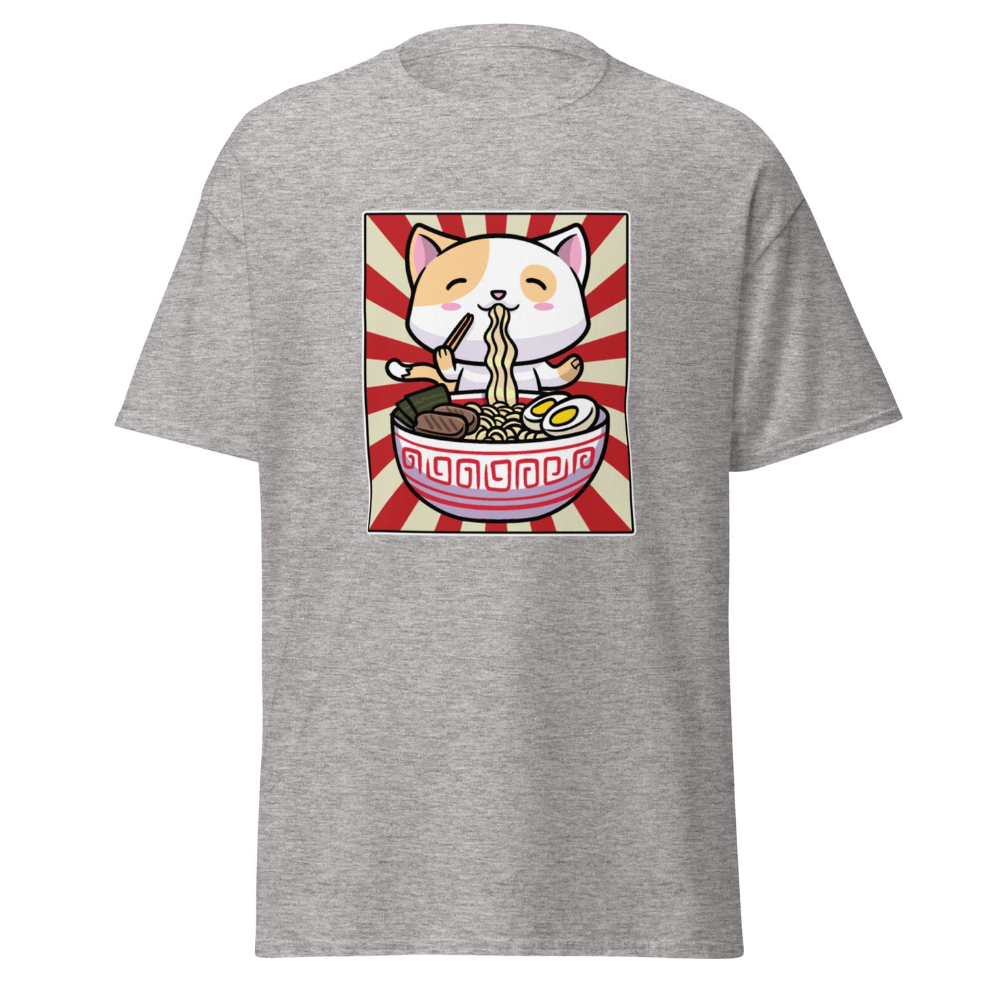 Unisex Short Sleeve Tee Ramen Cat