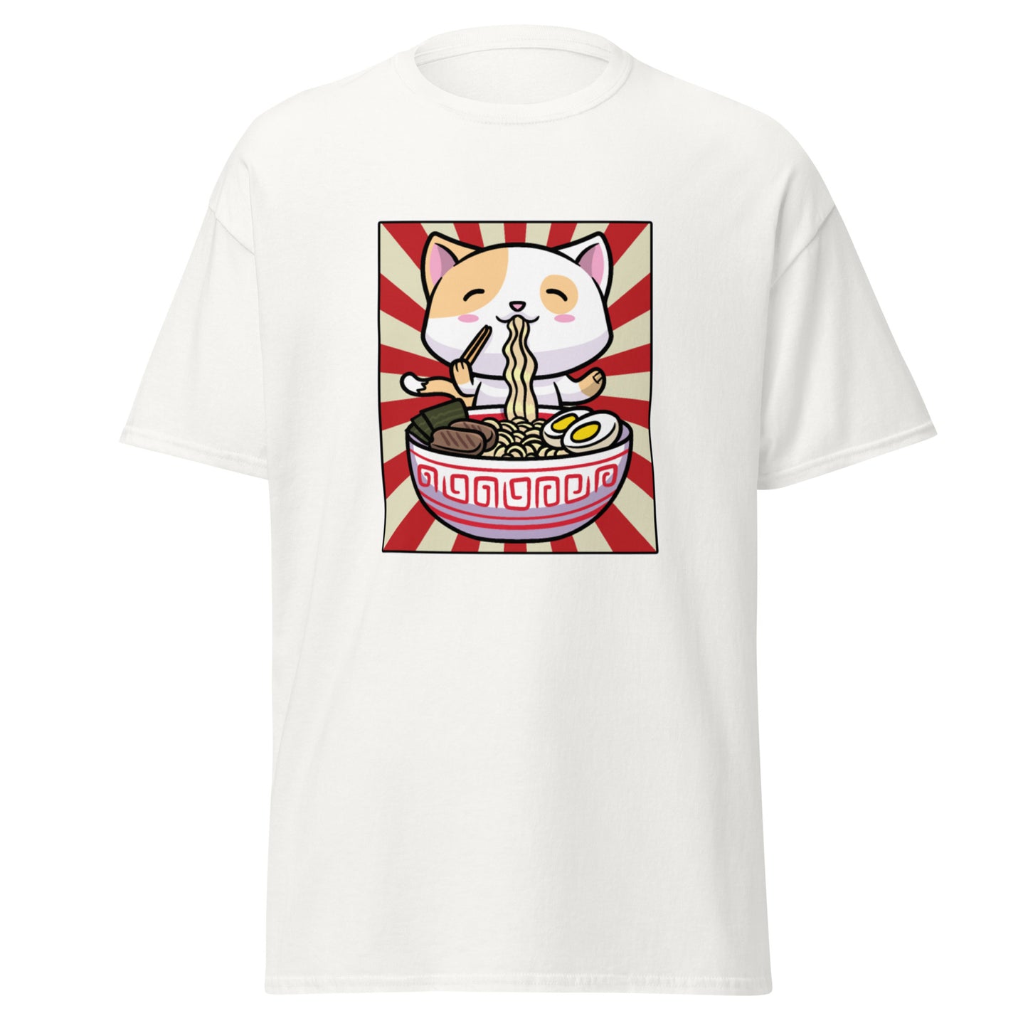 Unisex Short Sleeve Tee Ramen Cat