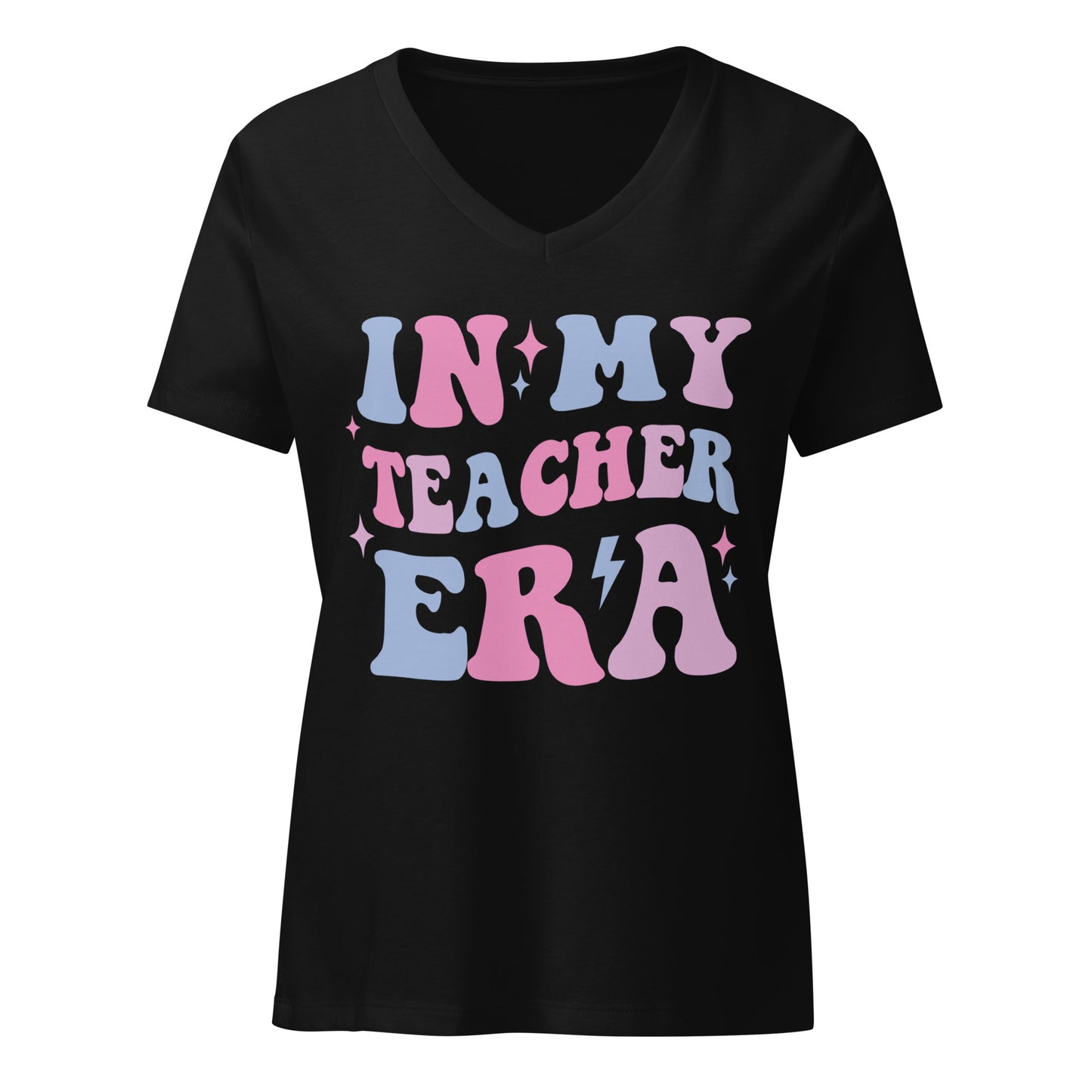 Women’s Relaxed V-neck Tee In My Teacher Era
