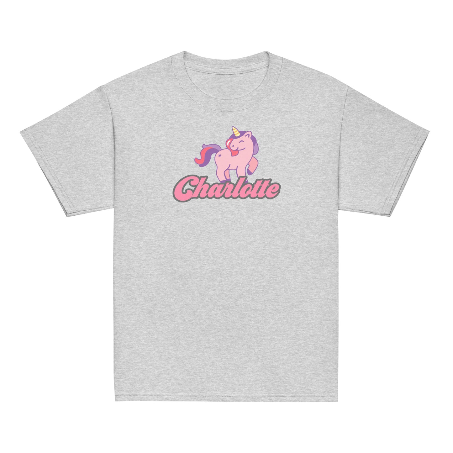 Youth Classic Tee Unicorn Name Custom