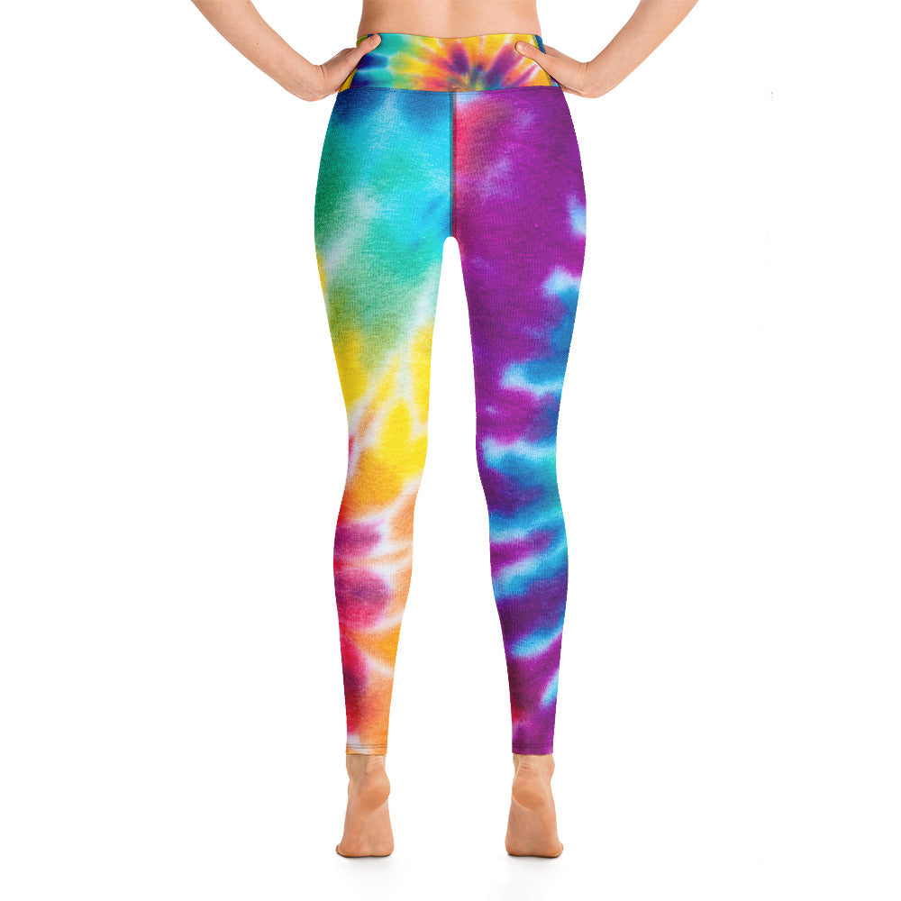 Women's Yoga Leggings Rainbow Tie Dye