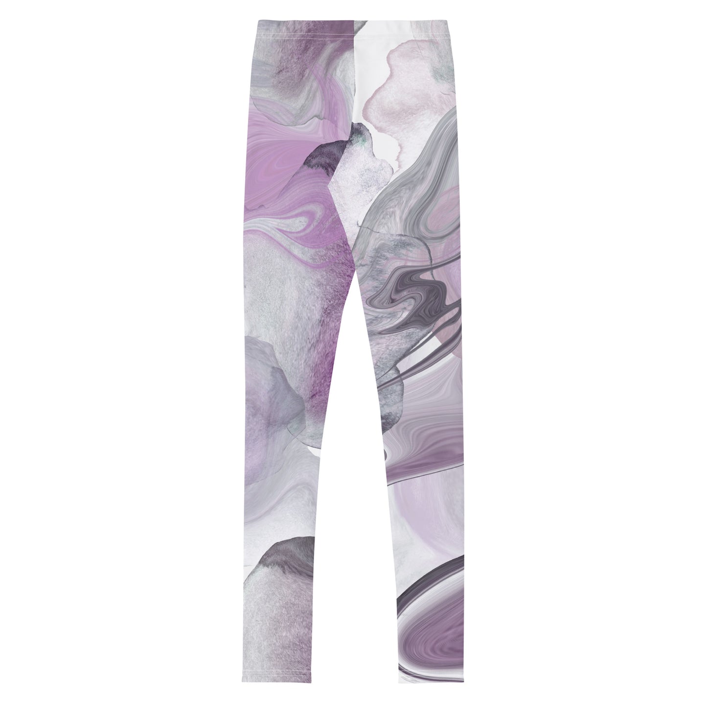 Big Kid's Leggings Purple Swirls
