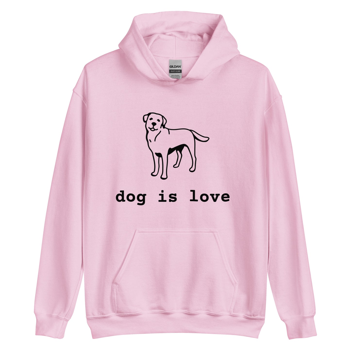 Unisex Hoodie Dog is Love