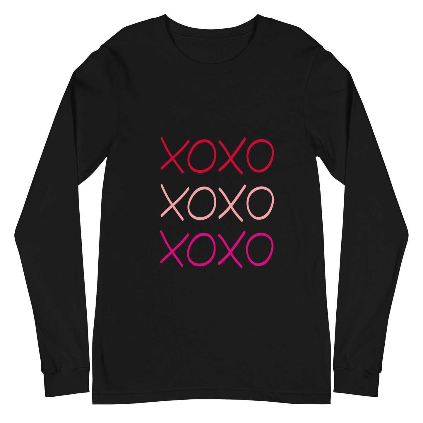 Unisex Long Sleeve Bella+Canvas Tee XOXO