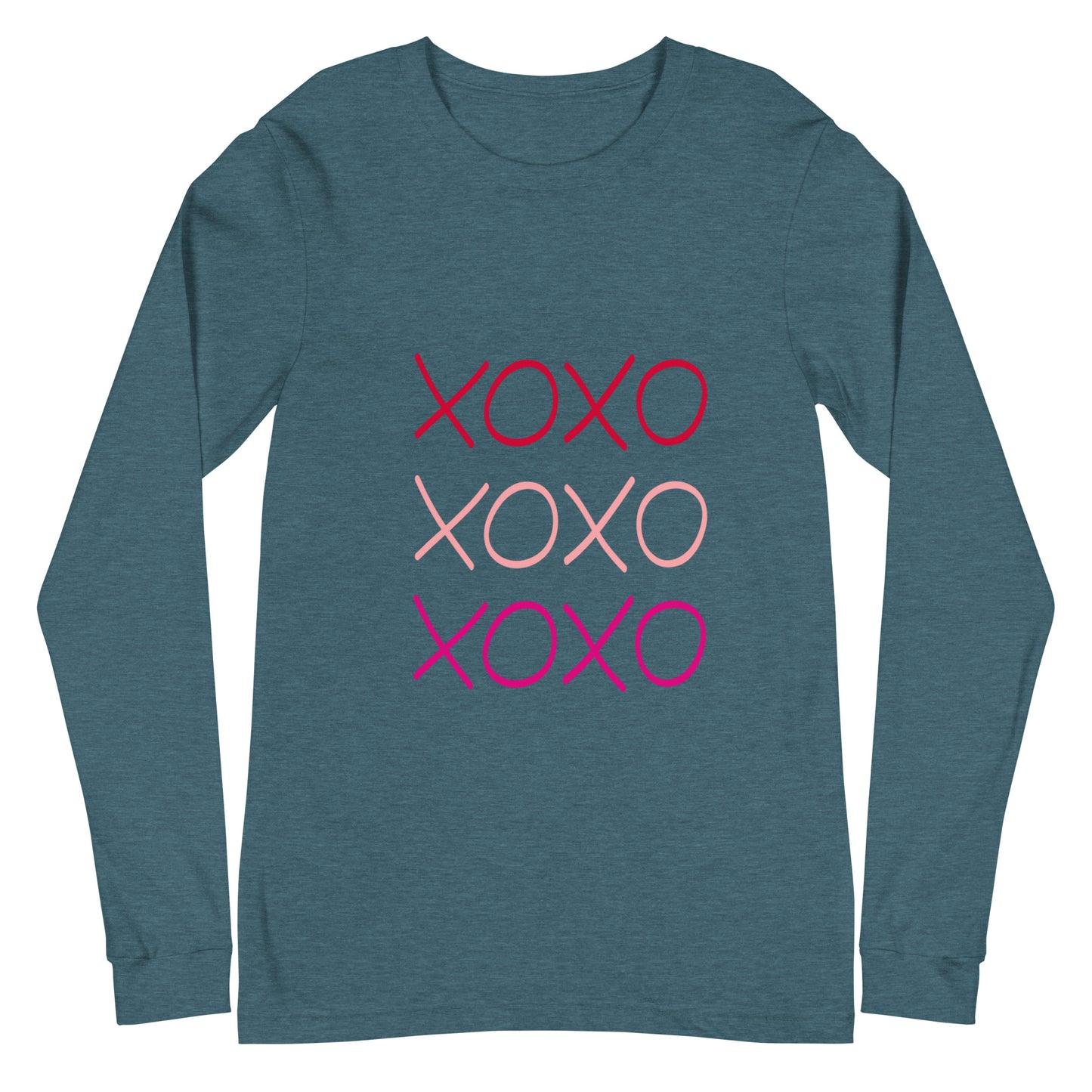 Unisex Long Sleeve Bella+Canvas Tee XOXO