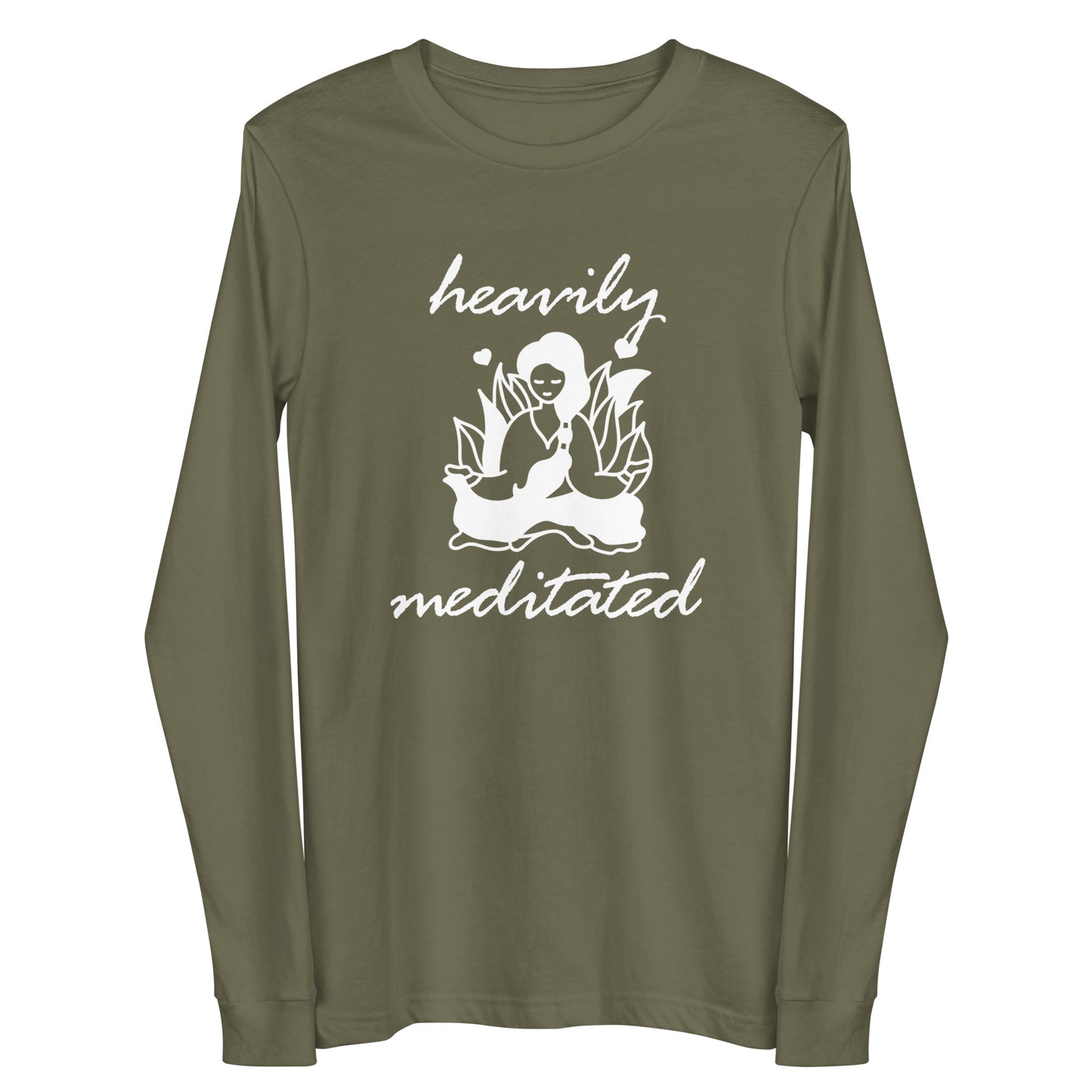 Unisex Long Sleeve Bella+Canvas Tee Heavily Meditated