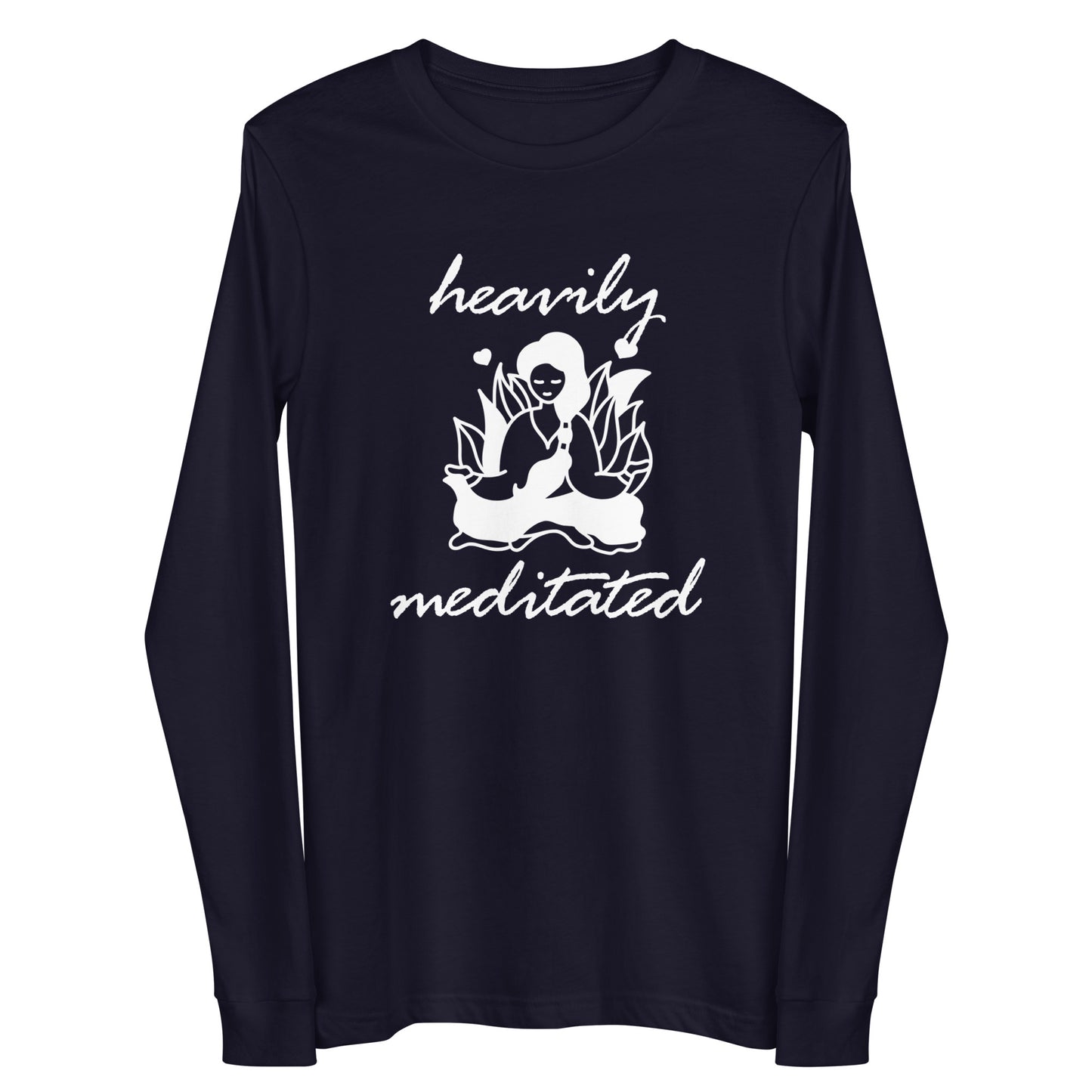 Unisex Long Sleeve Bella+Canvas Tee Heavily Meditated