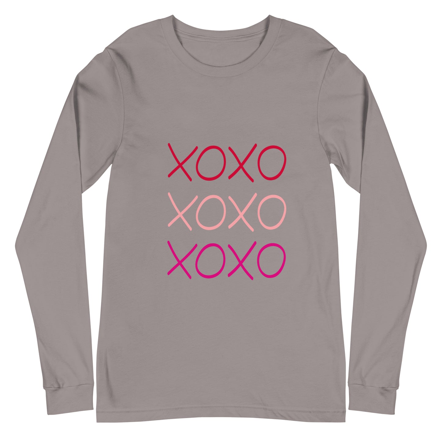 Unisex Long Sleeve Bella+Canvas Tee XOXO