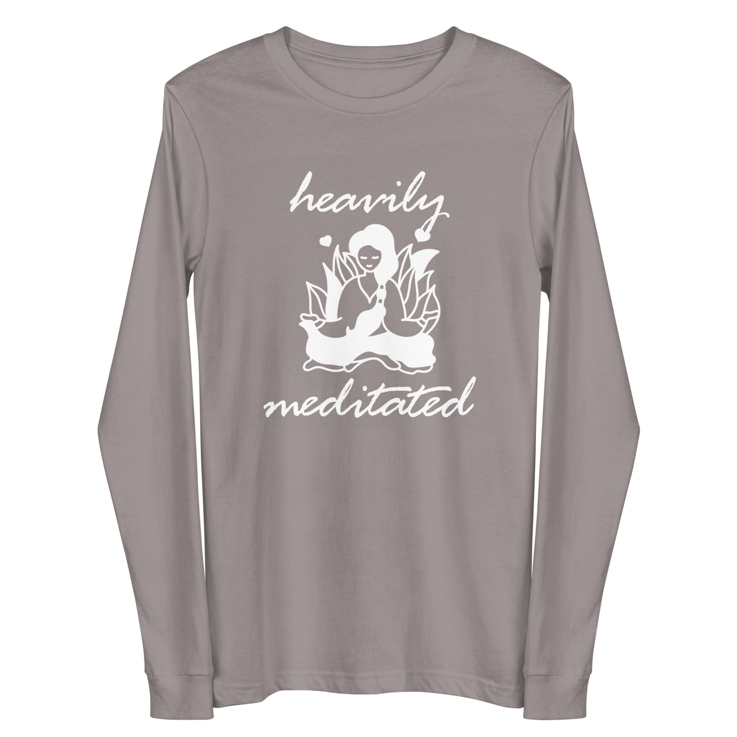 Unisex Long Sleeve Bella+Canvas Tee Heavily Meditated