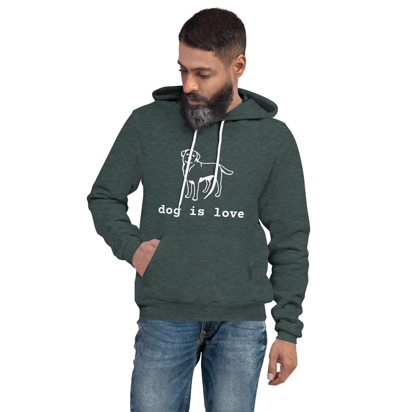 Unisex Heavy HoodieBlend Dog is Love