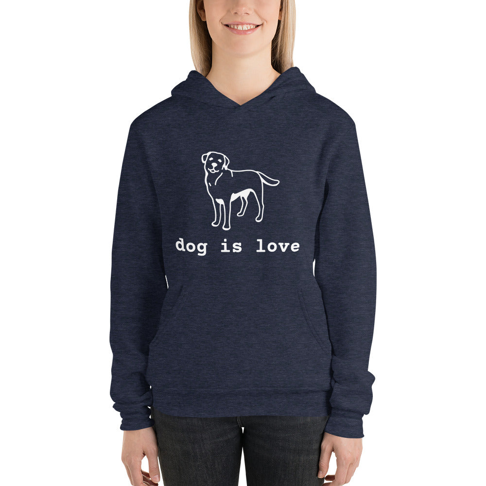 Unisex Heavy HoodieBlend Dog is Love