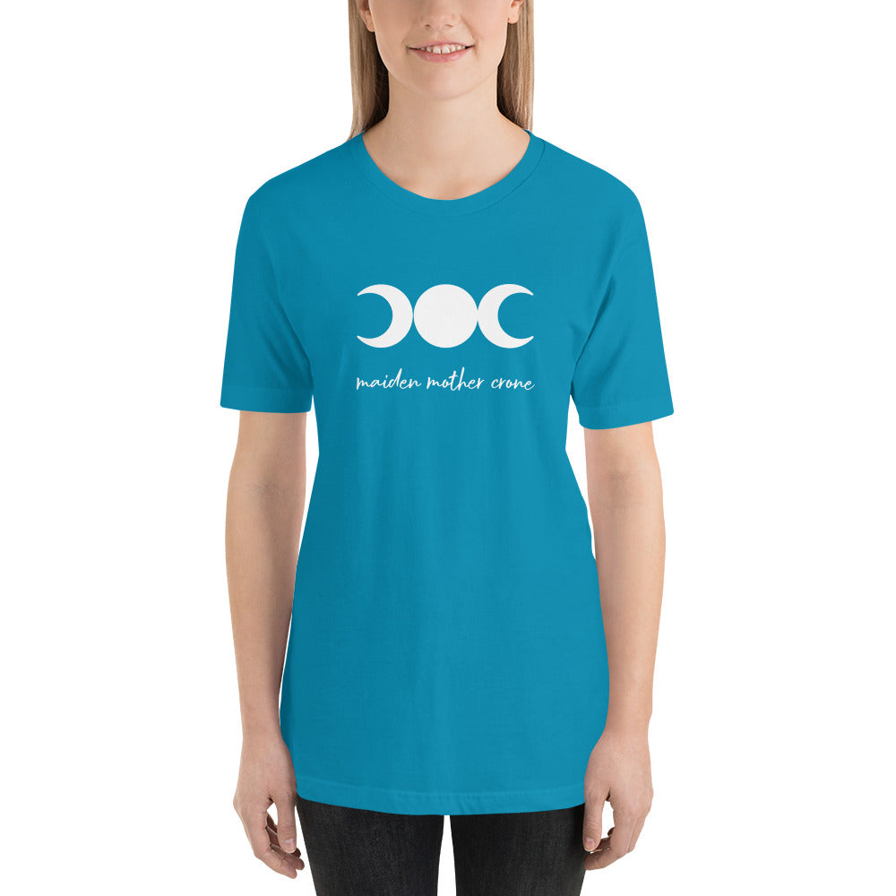 Unisex Short Sleeve Bella+Canvas Tee Triple Moon Goddess