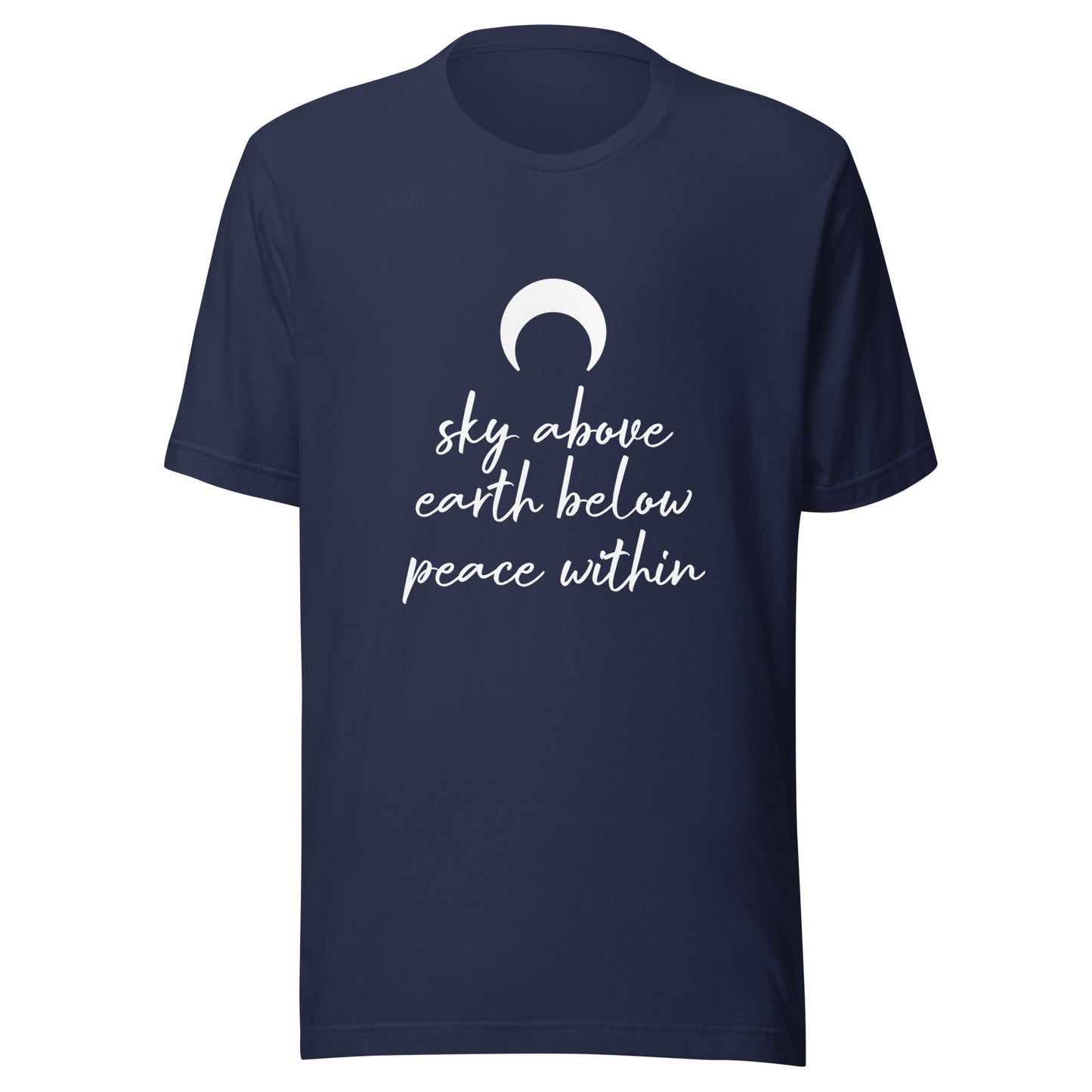 Unisex Short Sleeve Bella+Canvas Tee Crescent Moon Sky Above