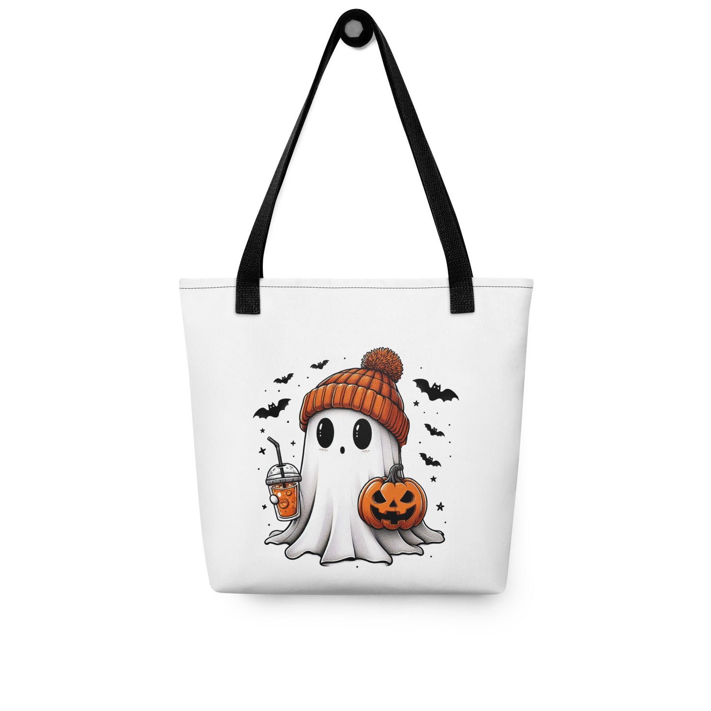 Tote Bag Beanie Ghostie with Iced PSL