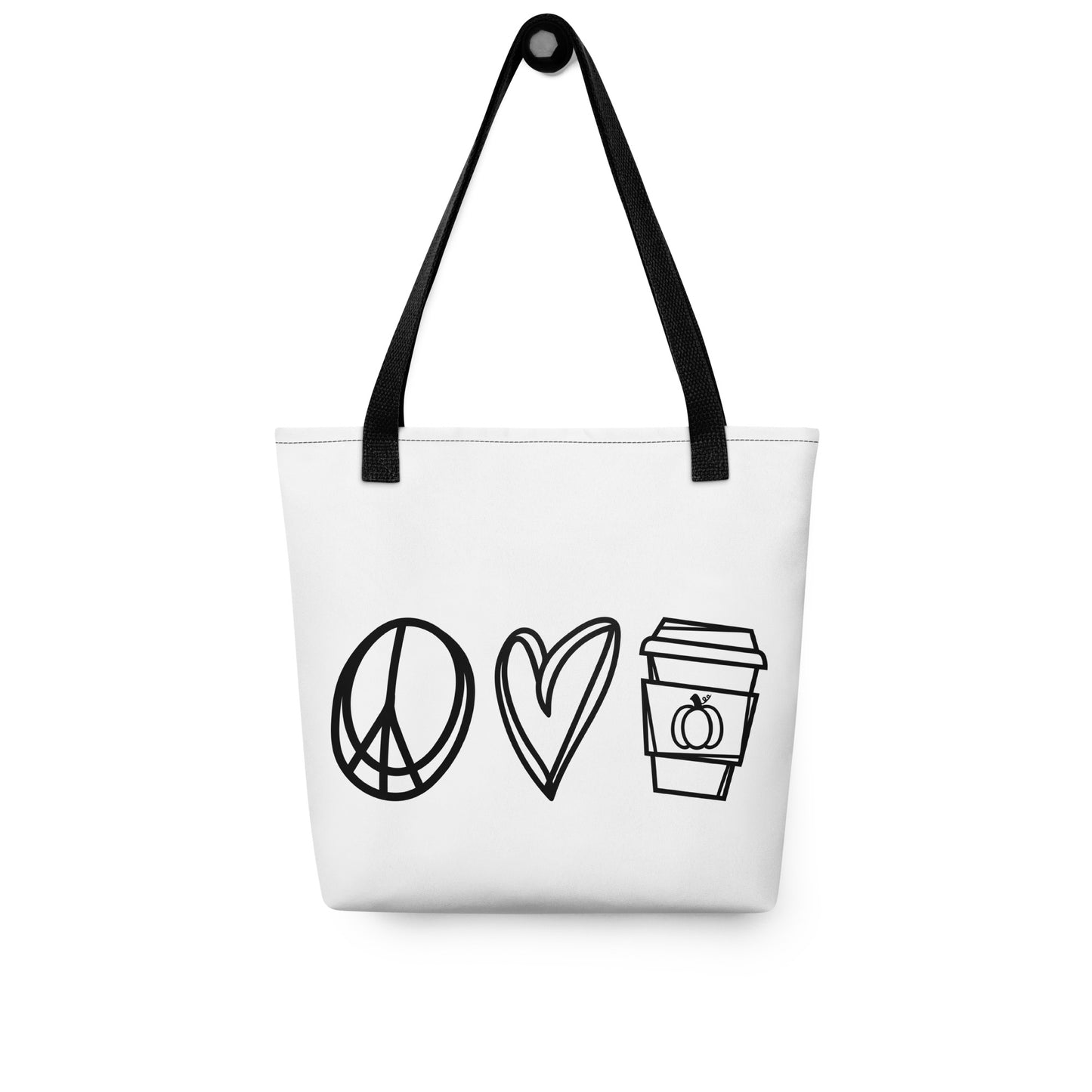 Tote Bag Peace Love and Pumpkin Spice