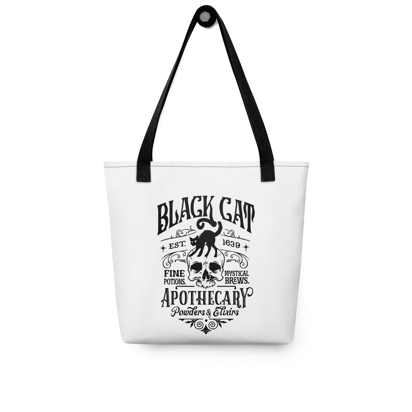 Tote Bag Black Cat Potions