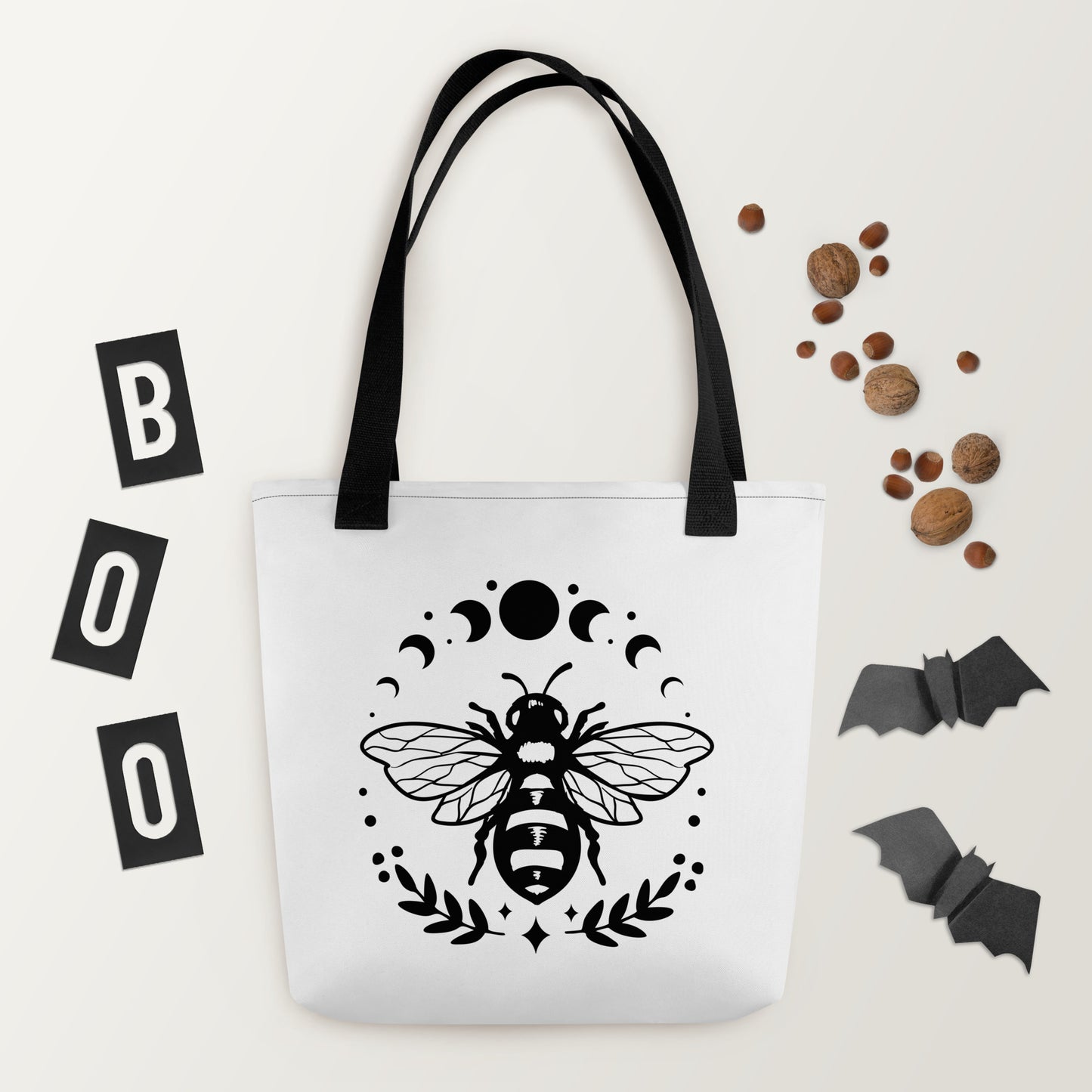 Tote Bag Honeybee Moon Phases