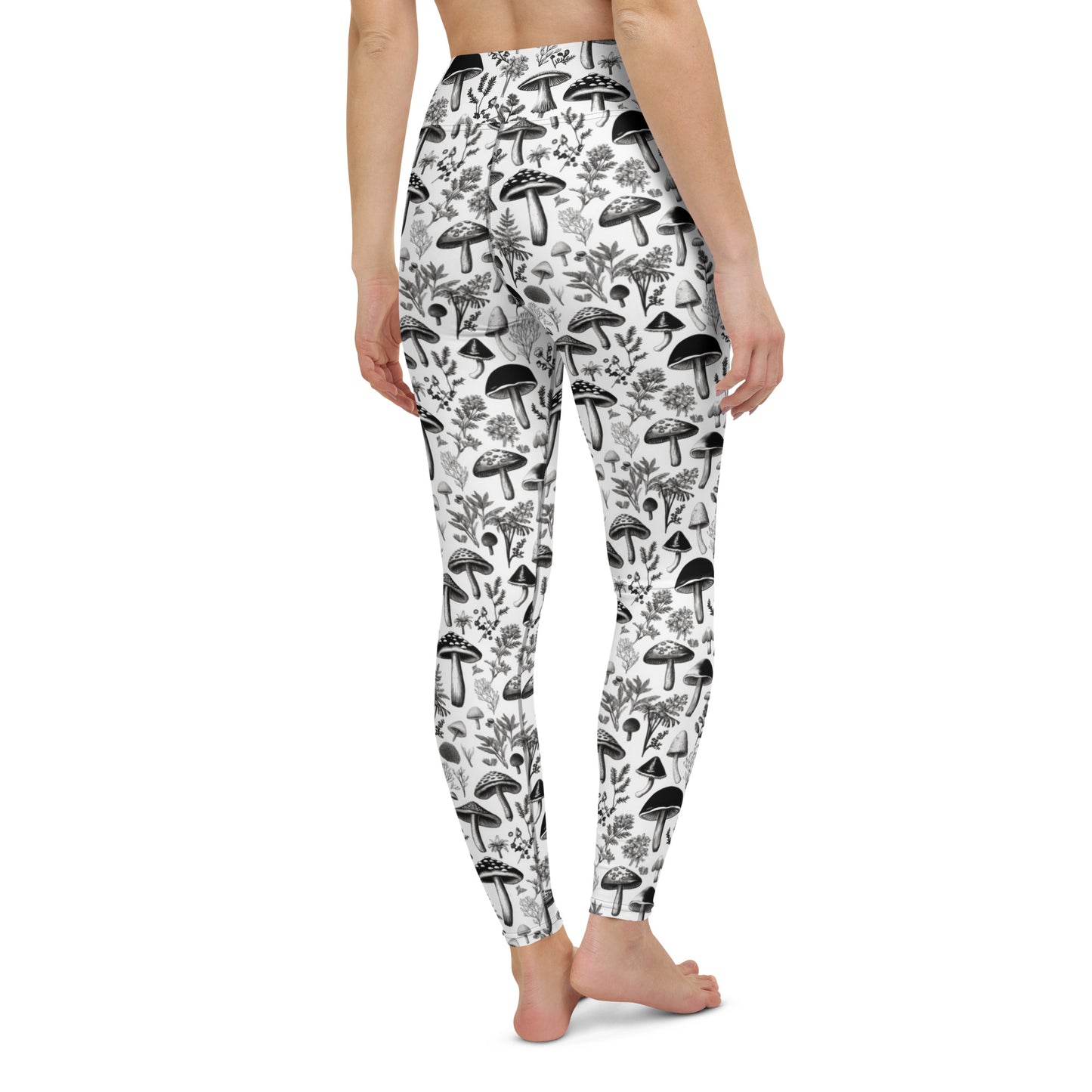 Yoga Leggings Monochromatic Mushies