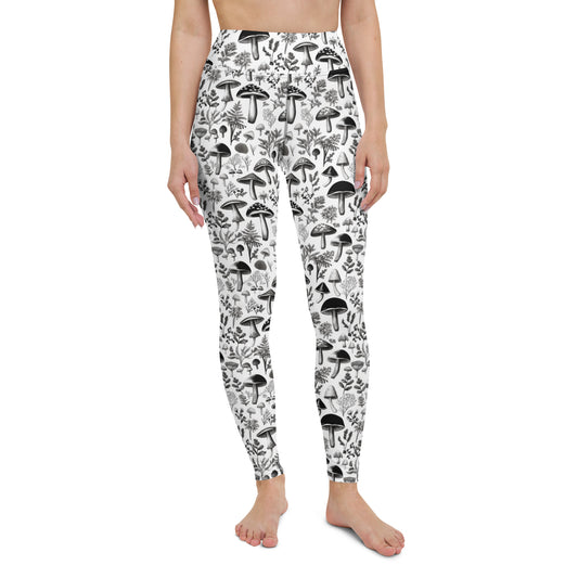 Yoga Leggings Monochromatic Mushies