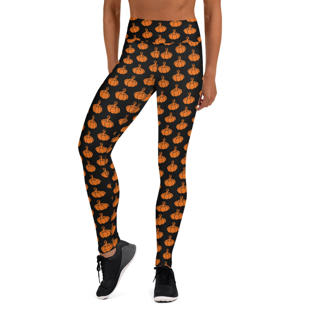 Yoga Leggings Orange Pumpkin