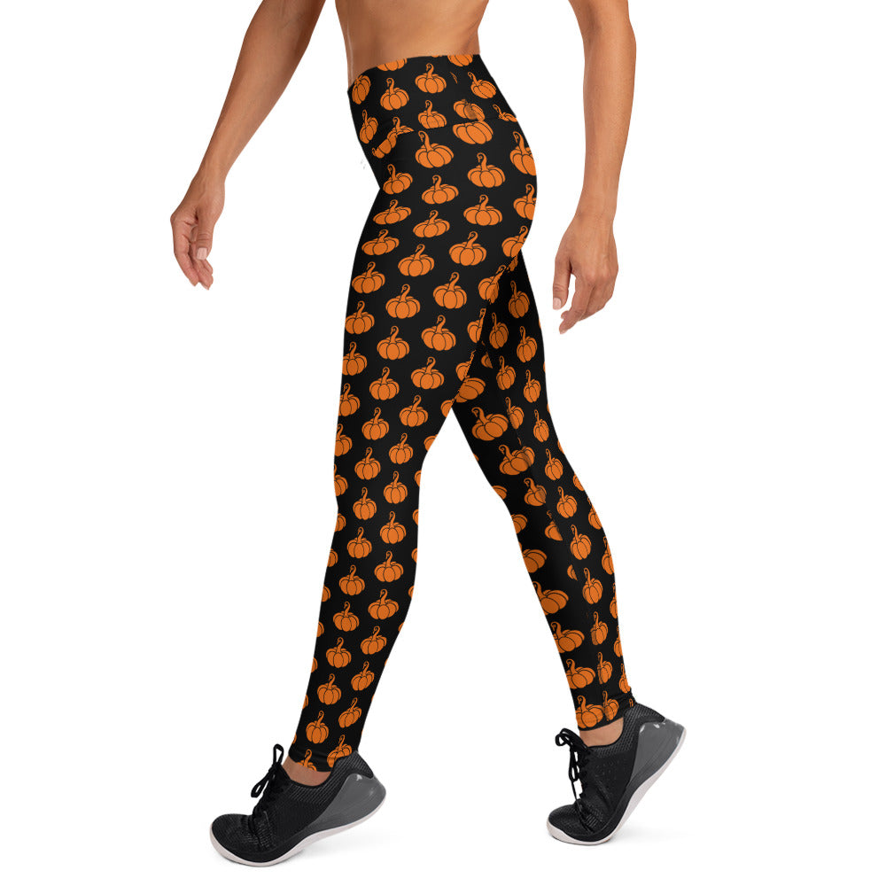 Yoga Leggings Orange Pumpkin