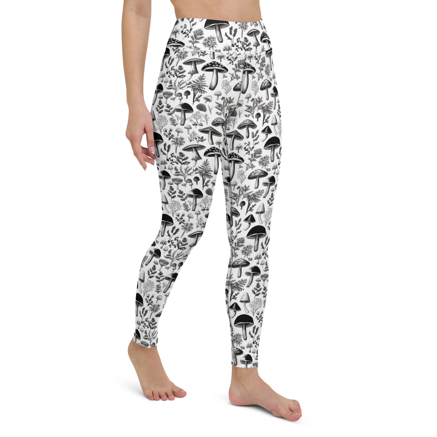 Yoga Leggings Monochromatic Mushies