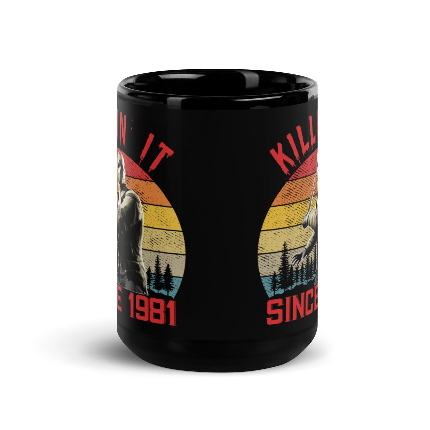 Black Glossy 15oz Mug Killin' It Jason