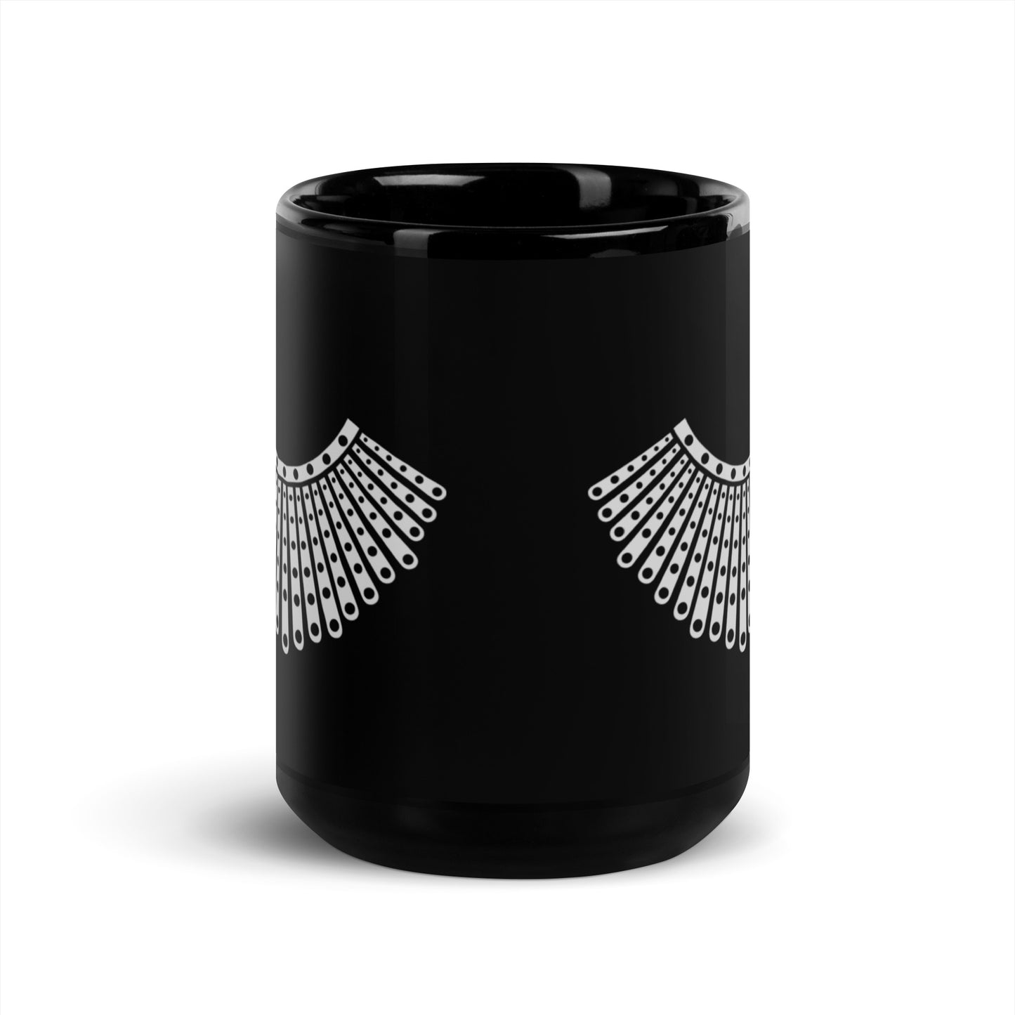 Black Glossy 15oz Mug RBG Collar