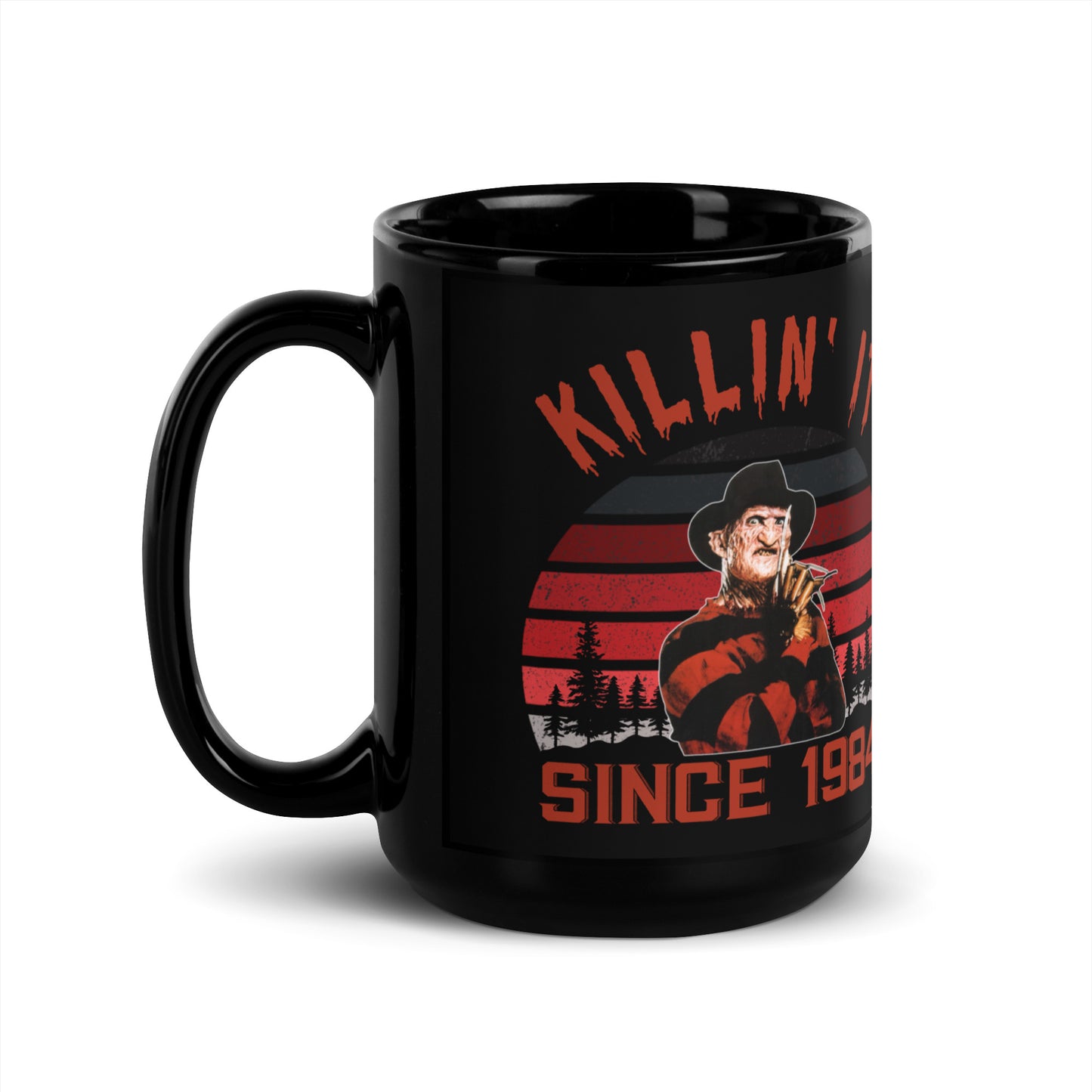 Black Glossy 15oz Mug Killin It Freddy