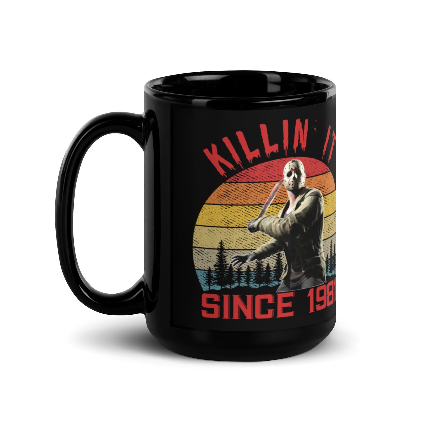 Black Glossy 15oz Mug Killin' It Jason