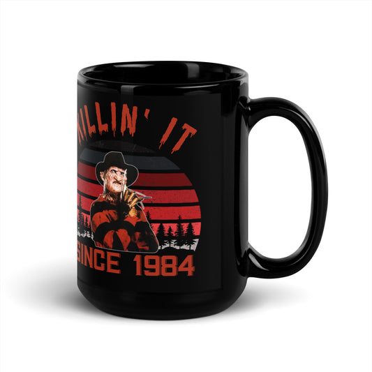 Black Glossy 15oz Mug Killin It Freddy