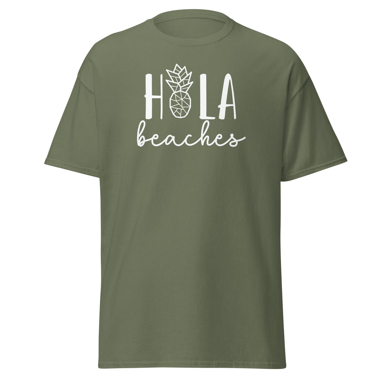 Unisex Short Sleeve Cotton Tee Hola Beaches