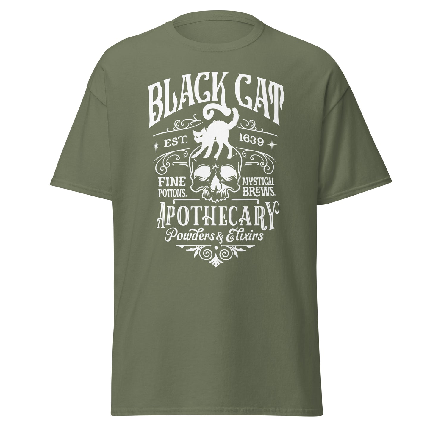 Unisex Short Sleeve Tee Black Cat Apothecary