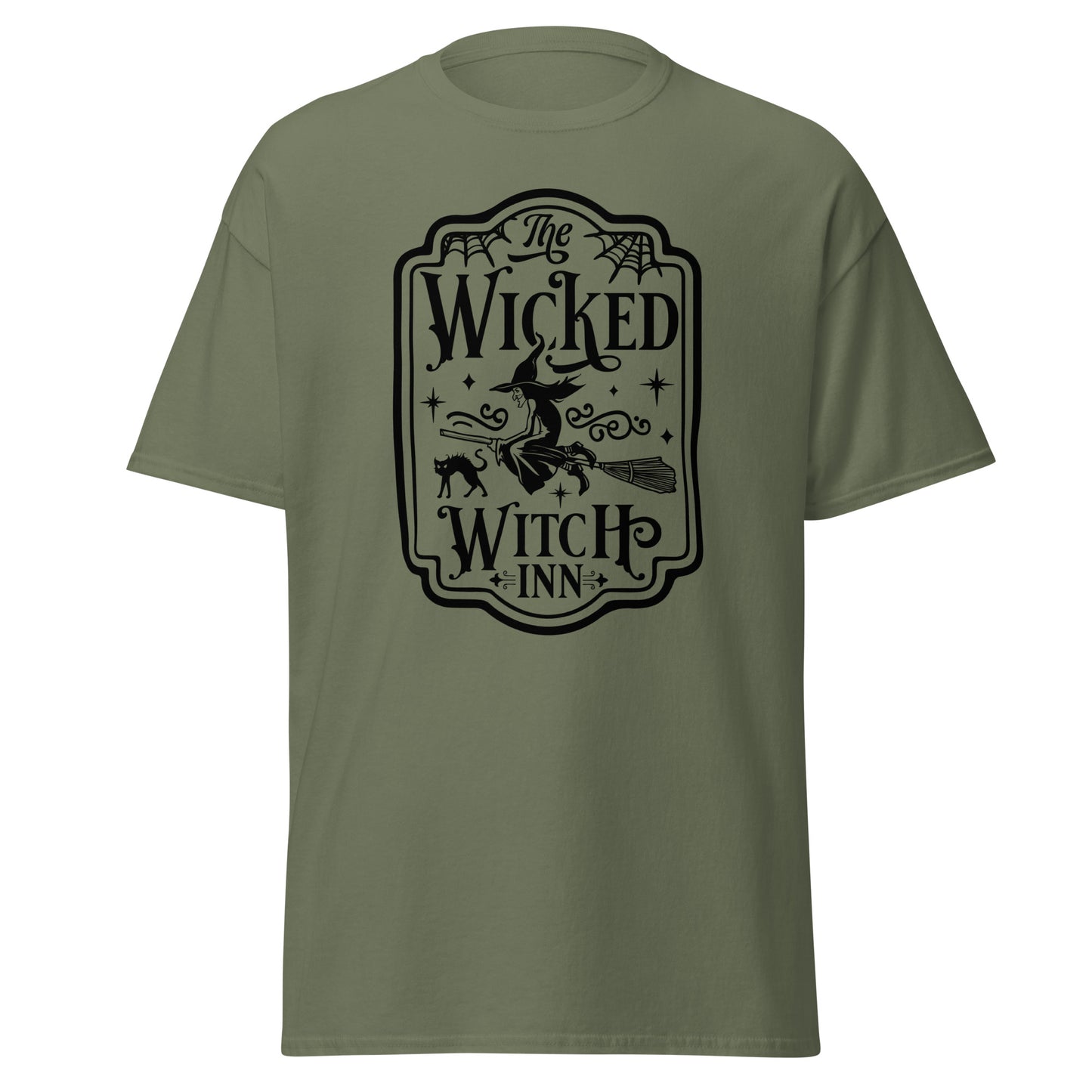 Unisex Short Sleeve Tee Wicked Witch Inn Black Ink