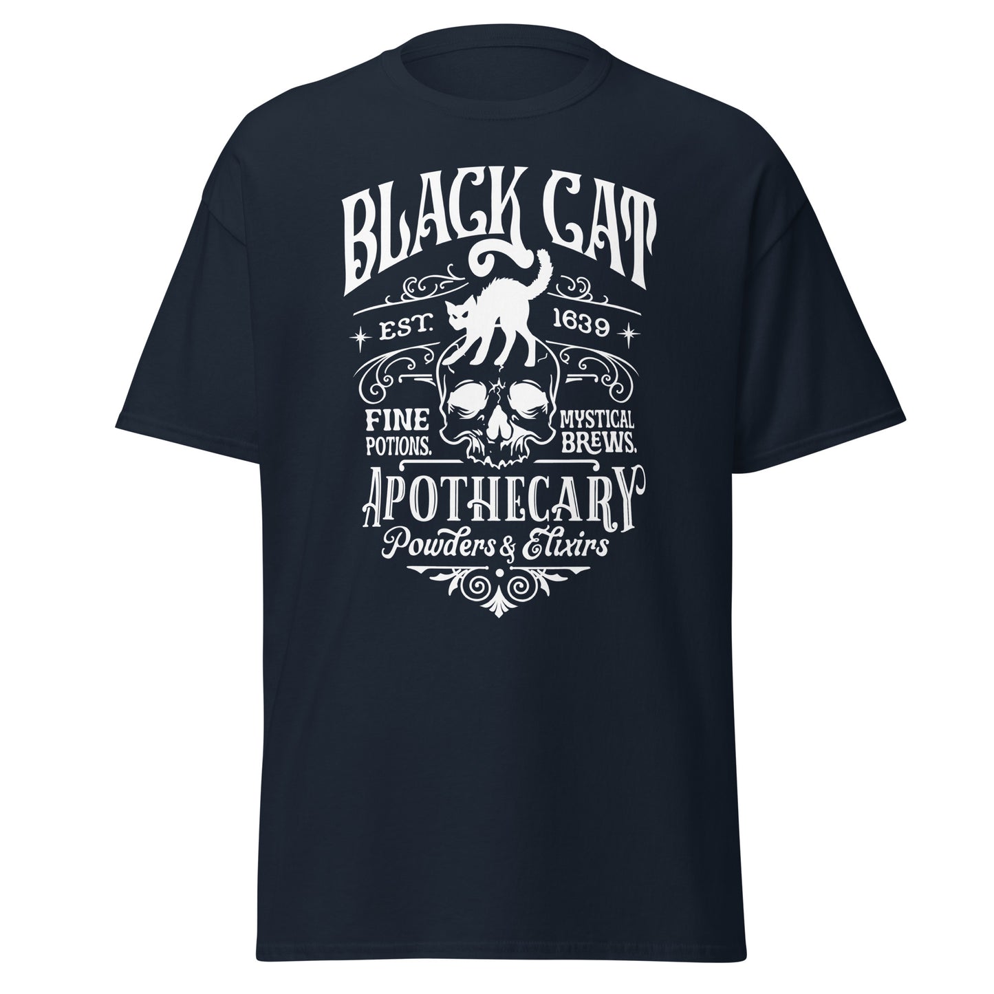 Unisex Short Sleeve Tee Black Cat Apothecary