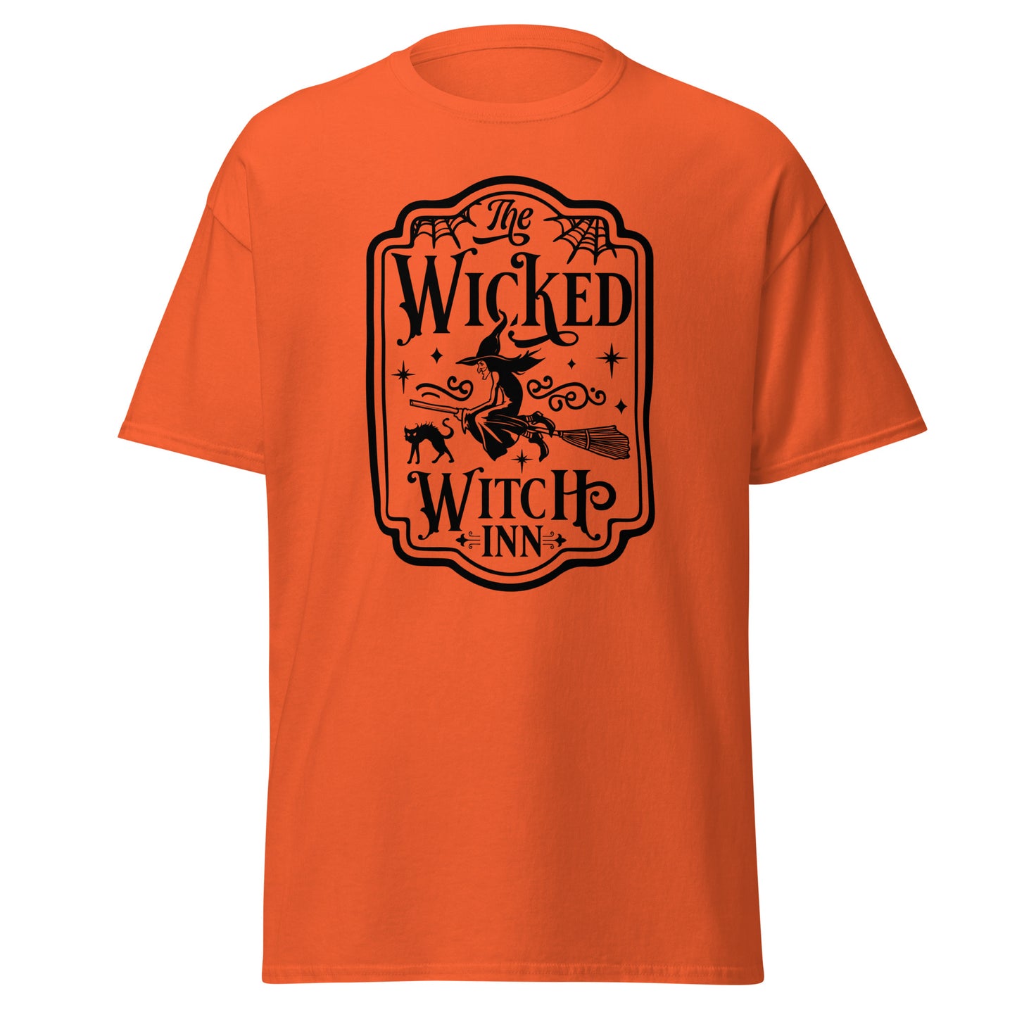 Unisex Short Sleeve Tee Wicked Witch Inn Black Ink