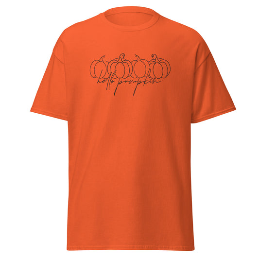 Unisex Short Sleeve Tee Hello Pumpkin