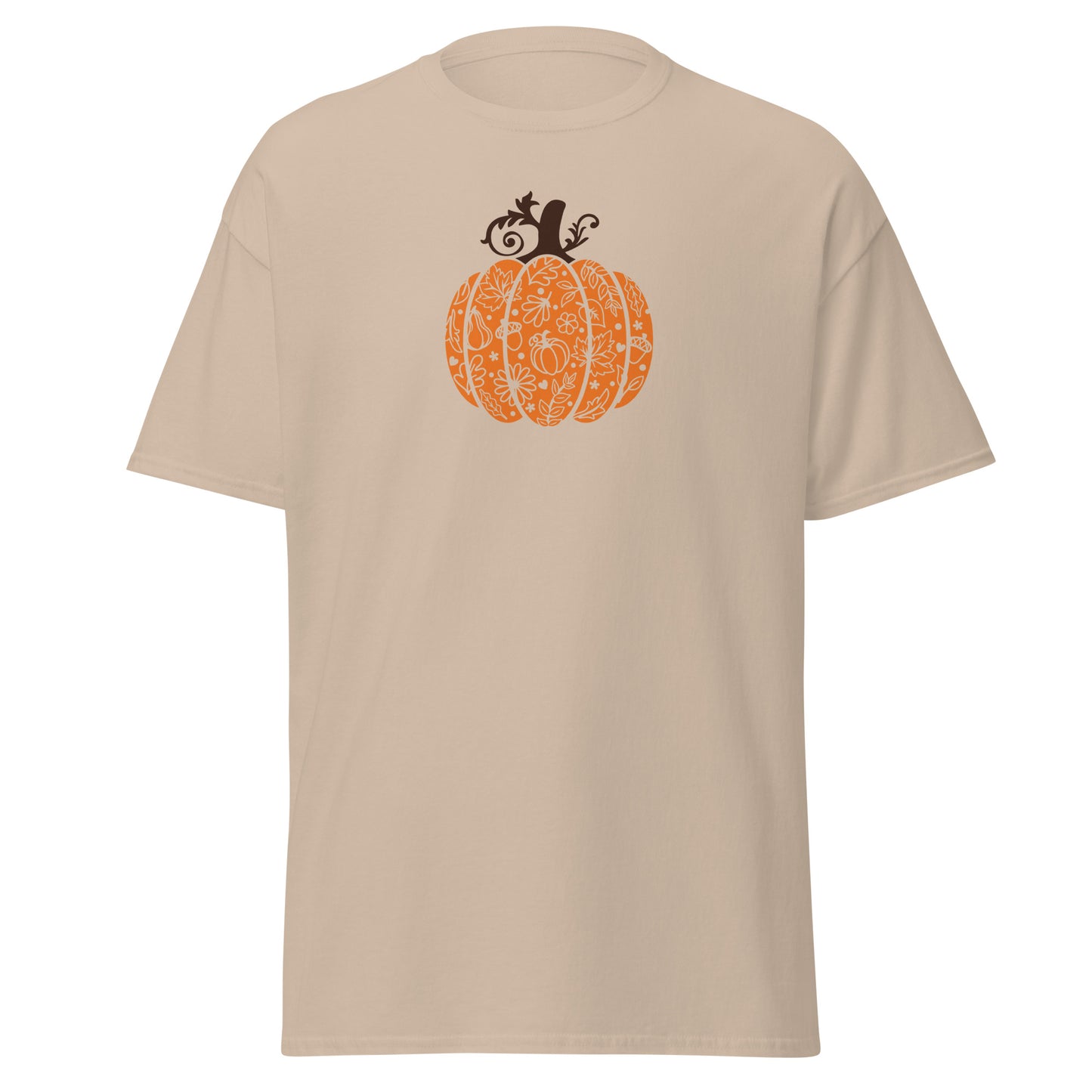 Unisex Short Sleeve Tee Swirly Pumpkin