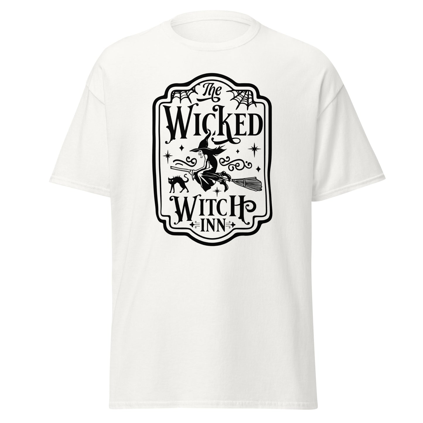 Unisex Short Sleeve Tee Wicked Witch Inn Black Ink