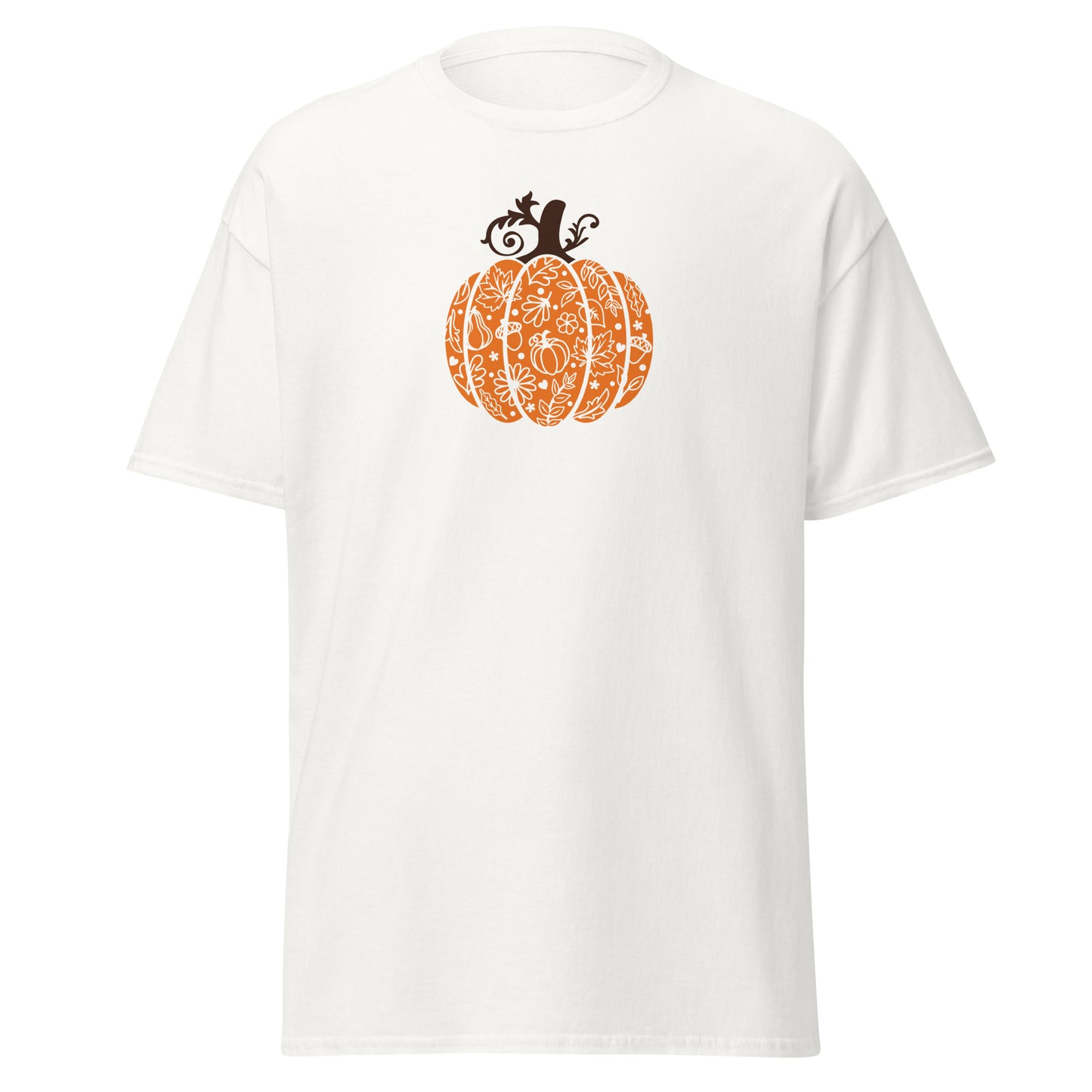 Unisex Short Sleeve Tee Swirly Pumpkin