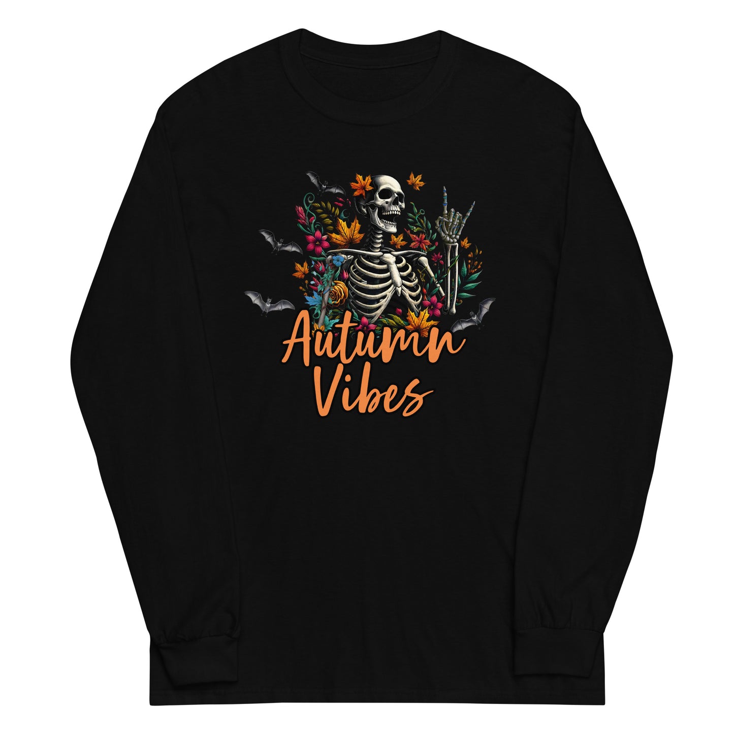 Unisex’s Long Sleeve Tee Autumn Vibes Skellie